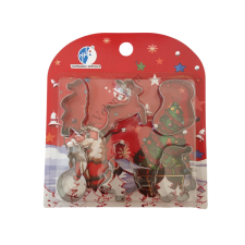  6 részes fém mézeskalács kiszúró szett konyhai eszköz