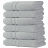  6 testtörlő készlet 76x147 cm, Luxury Collection by Quasar &amp; Co.®, 650 gsm, 100% pamut, világosszürke