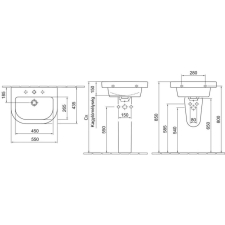  7013 5501 Formo mosdó V 55*45 fehér*** szaniter