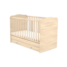 72990 Timba kiságy Niki átalakítható ágyneműtartós 70x140 borostyán kiságy, babaágy