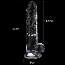  7.5''  Flawless Clear Dildo műpénisz, dildó