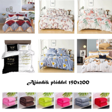 7 részes ágynemű garnitúra random + ajándék 150x200 pléddel lakástextília