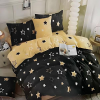  7 részes csillagos ágyneműhuzat, Sárga-fekete AB107-4