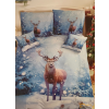  7 részes karácsonyi ágynemű szett - Ünnepváró szarvas -3D