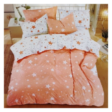  7 részes PLÜSS ágyneműgarnitúra, hullócsillag mintás, barackszínű HCS-B lakástextília