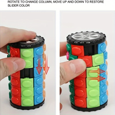  7 rétegű 3D hengeres puzzle puzzle, kirakós