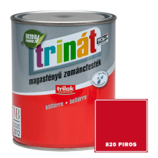 820 PIROS - TRINÁT MAGASFÉNYŰ ZOMÁNCFESTÉK - 0,5 L zománcfesték