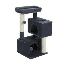  82 cm-es macskafa, levehető sügér, interaktív tavaszi labda, AMT0237DGY, XS macskabútor