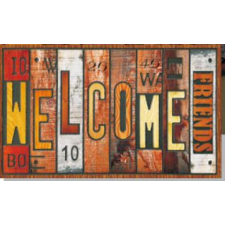  8864-01 LÁBTÖRLŐ WELCOME 45X75 CM lakástextília