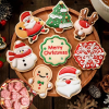  8 darab karácsonyi süti kiszúró