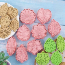  8 DB FONDANT - SÜTEMÉNY KISZÚRÓ - TRÓPUSI LEVELEK sütés és főzés