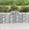  8 db íves horganyzott vas gabion kosár 200 x 50 x 100/120 cm