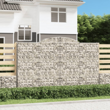  8 db íves horganyzott vas gabion kosár 300x50x180/200 cm kerti tárolás