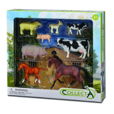 8 db kézzel festett figurából álló készlet Farm Life 84181 játékfigura