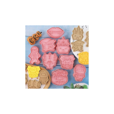  8 részes rémisztő halloween-i formák kiszúró és mintázó készlet sütés és főzés