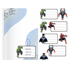 8db matricák - BATMAN HULK SUPERMEN + INGYENES matrica