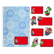  8db matricák - Super Mario játék minták + ingyenes ajándék matrica