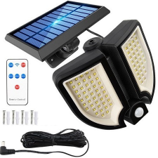 90LED-es, mozgásérzékelős forgatható napelemes lámpa távirányítóval YT-90 (BBL) kültéri világítás