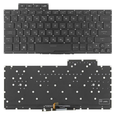  90NR05S2-R31HU0 gyári új fekete magyar háttérvilágított laptop billentyűzet, keret nélkül laptop alkatrész