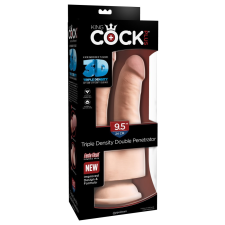 9.5" Triple Density Double Penetrator Light műpénisz, dildó