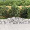  9 db íves horganyzott vas gabion kosár 400x30x40/60 cm