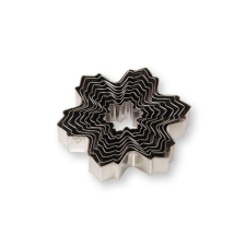  9 részes hópehely sütikiszúró készlet konyhai eszköz