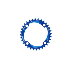 A2Z MTB első lánckerék, 34T, 4x104 mm, 1x9-11s, narrow-wide, alumínium, kék kerékpár hajtómű