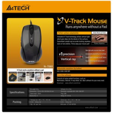 A4Tech V-Track Vezetékes Optikai Egér - Fekete (N-708X) egér