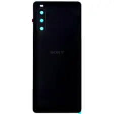  A5047156A Gyári akkufedél hátlap - burkolati elem Sony Xperia 10 IV, fekete mobiltelefon, tablet alkatrész