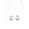  A&amp;ONE S925 Ezüst Négyzet Alakú Fülbevaló Fehér Swarovski® Kövekkel