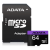 A-Data 64GB microSDXC Class 10 Premier UHS-I + adapterrel