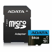 A-Data ADATA - microSD Premier 64GB + adapter - AUSDX64GUICL10A1-RA1 memóriakártya