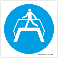  A felüljáró használata kötelező! biztonságtechnikai eszköz