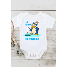 A jövő horgásza-nyomtatott rövid ujjú baba body kombidressz, body