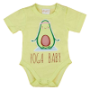 A-K Rövid ujjú baba body avokádós mintával