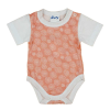 A-K Rövid ujjú mintás kislány baba body