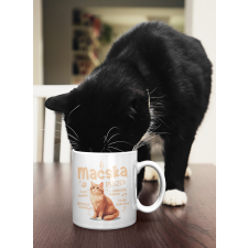  A macska részei bögre egyedi ajándék