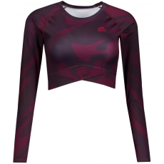  A nők funkcionális növényi teteje hosszú ujjú prémiummal ALTISPORT VOJ/ALW072TR04 BORVÖRÖS méret: XXXL