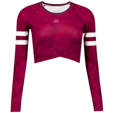  A nők funkcionális növényi teteje hosszú ujjú prémiummal ALTISPORT VOJ/ALW096TR04 BURGUNDIA méret: XL