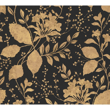  A.S. Création Memory fátyoltapéta virágos minta arany-fekete tapéta, díszléc és más dekoráció