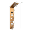  A TRENDY zuhanypanel hidromasszázzsal, rozsdamentes acél 5 funkcióval, digitális, led, szatén réz