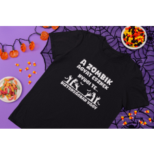  A zombik agyat esznek fekete póló egyedi ajándék