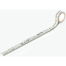 AALL & Create Dekorációs ragasztószalag 20mm - Healthy Lettering - Washi Tape (1 db) dekorációs kellék