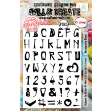 AALL &amp; Create Szilikonbélyegző A5 - Vocabulary Blend - Stamp Set (1 db) bélyegző