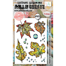 AALL & Create Szilikonbélyegző A6 - Crunched Leafdrop - Stamp Set (1 db) bélyegző