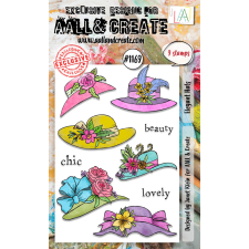AALL & Create Szilikonbélyegző A6 - Elegant Hats - Stamp Set (1 db) bélyegző