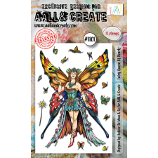 AALL &amp; Create Szilikonbélyegző A6 - Fairy Queen Of Hearts - Stamp Set (1 db) bélyegző