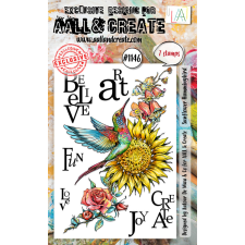 AALL & Create Szilikonbélyegző A6 - Sunflower Hummingbird - Stamp Set (1 db) bélyegző