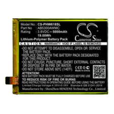  AB5300AWMC Telefon akkumulátor 5000 mAh mobiltelefon akkumulátor