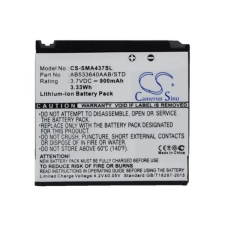  AB533640AA Akkumulátor 900 mAh mobiltelefon akkumulátor